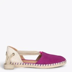 ALGARVE – Espadrilles Plates Pour Femme POURPRE