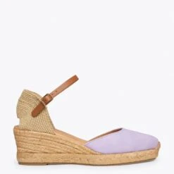 ALTEA - Espadrilles à Talon Moyen MAUVE
