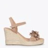 ZAHARA - Espadrilles Hautes Avec Fleurs MAQUILLAGE