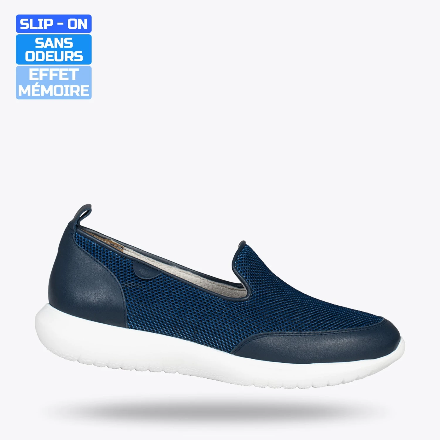 SLIPPER SPORT – Baskets à Enfiler En Maille BLEU MARINE