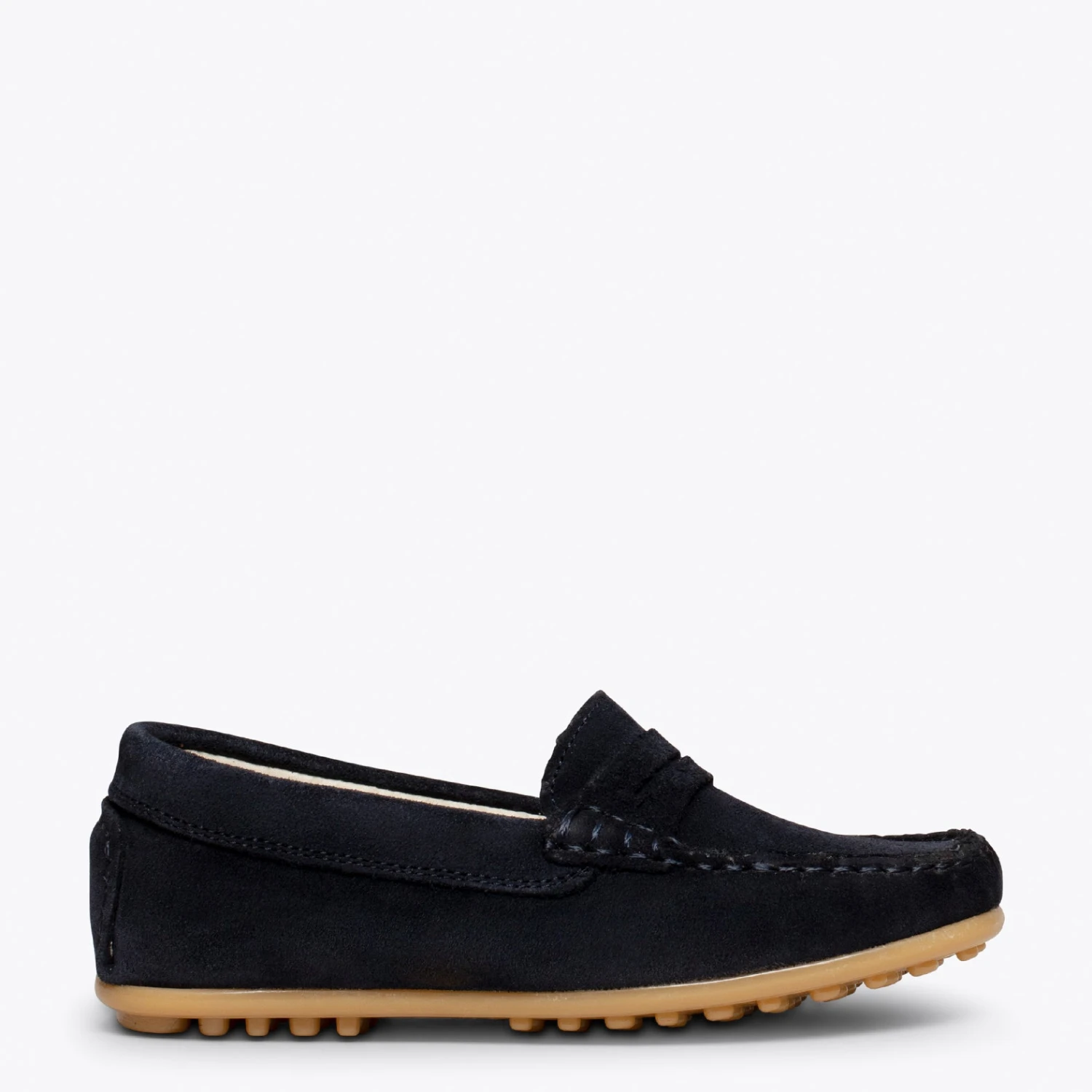 MOCCASĂŤN - Mocassins BLEU MARINE Pour Enfants En Cuir