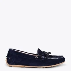 BOUCLE – Mocassins Pour Femme à Semelle Amovible BLEU MARINE