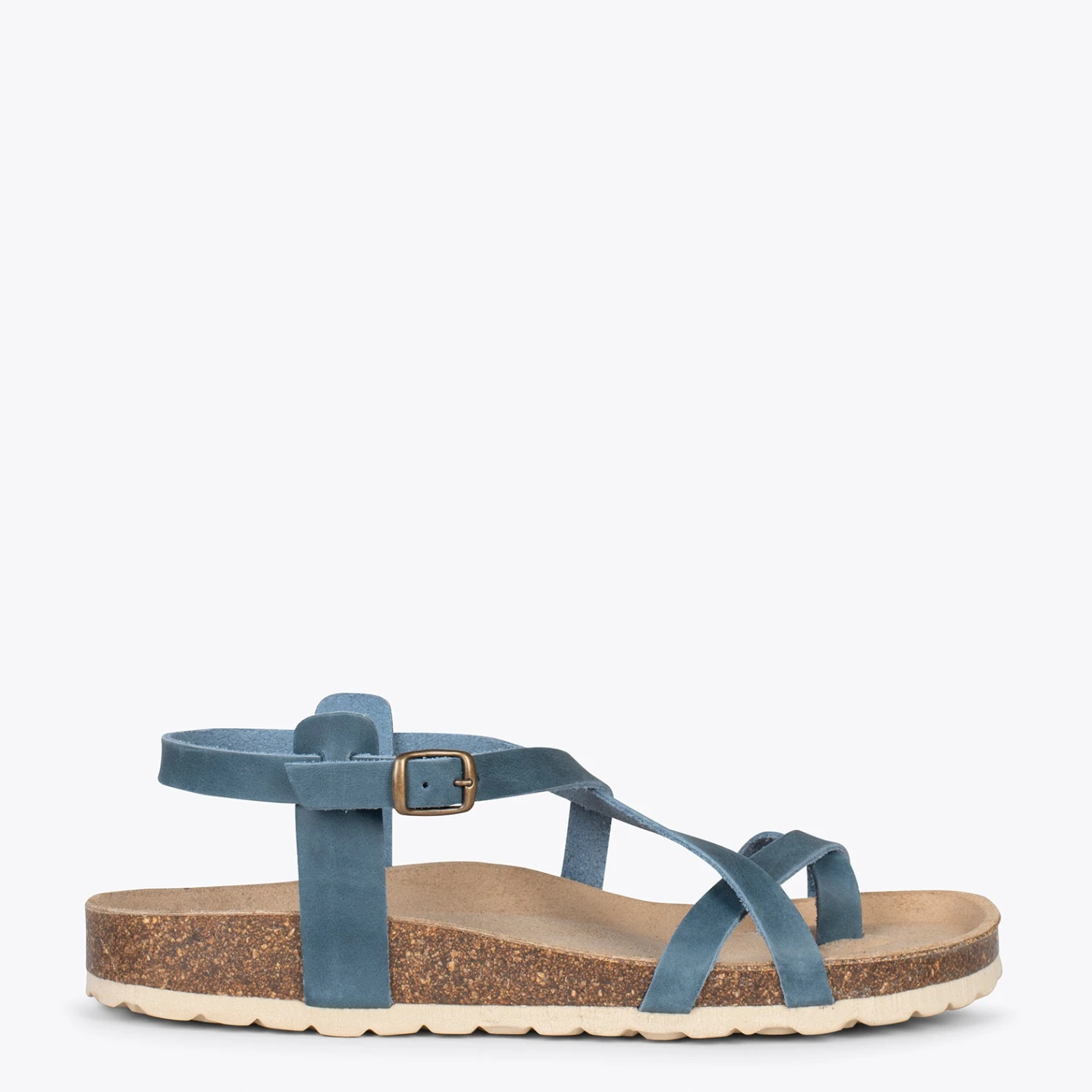 BOHEMIAN – Sandales BIO à Anneau D’orteil BLEU MARINE