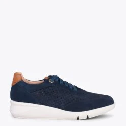 BLUCHER SPORTIF - Baskets Compensées Pour Femme BLEU MARINE