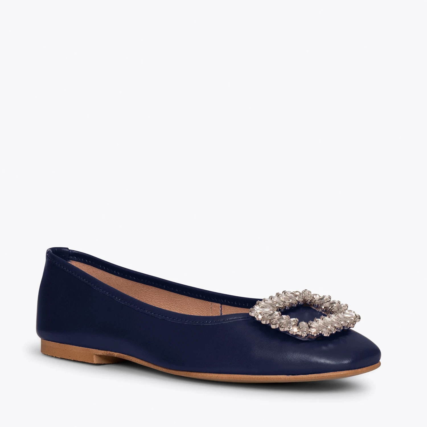 BIJOU - Chaussures Plates Avec Broche BLEU MARINE – Image 4