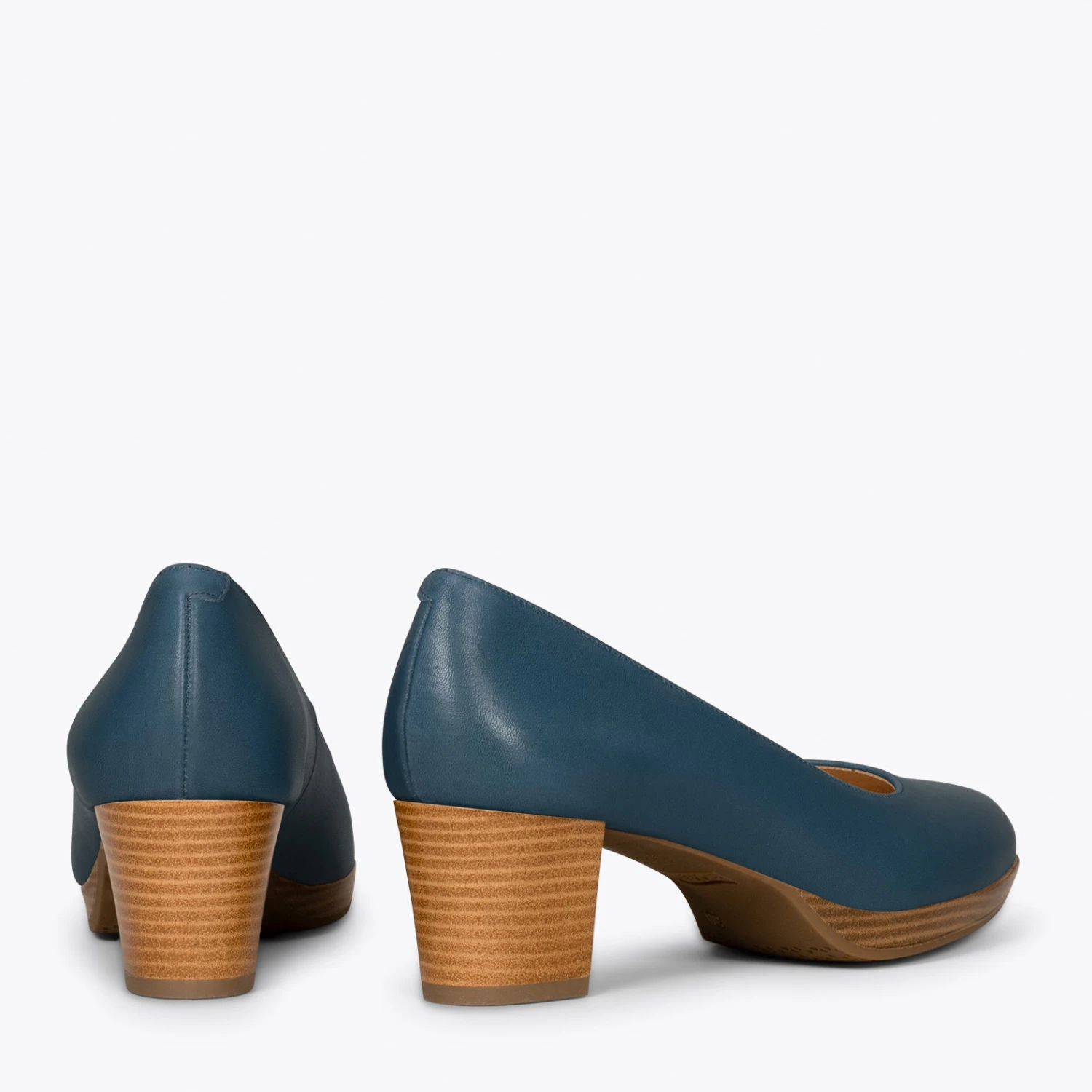 VOL S - Chaussures à Talon Et Plateforme BLEU MARINE – Image 3