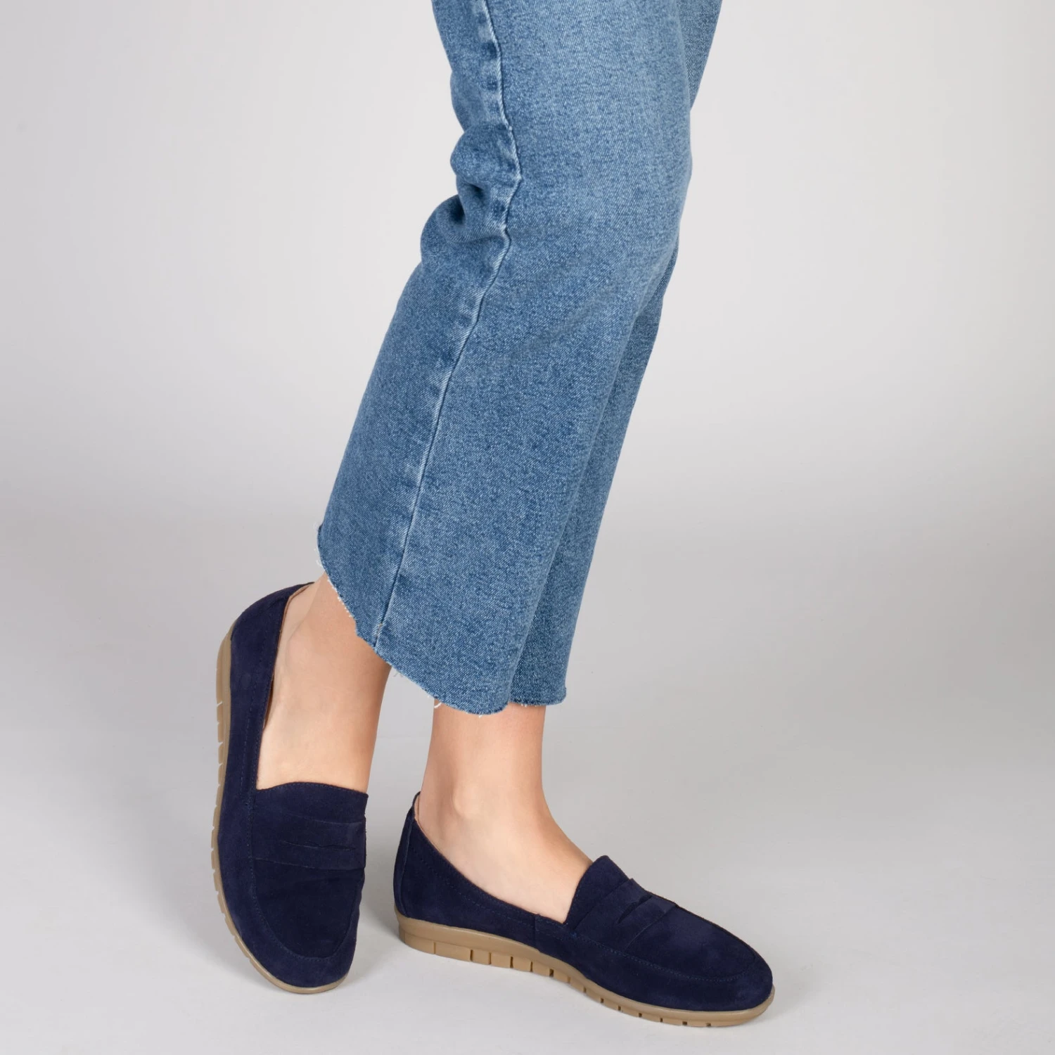 360 – Mocassins Avec Masque Et Compensé Interne BLEU MARINE – Image 6