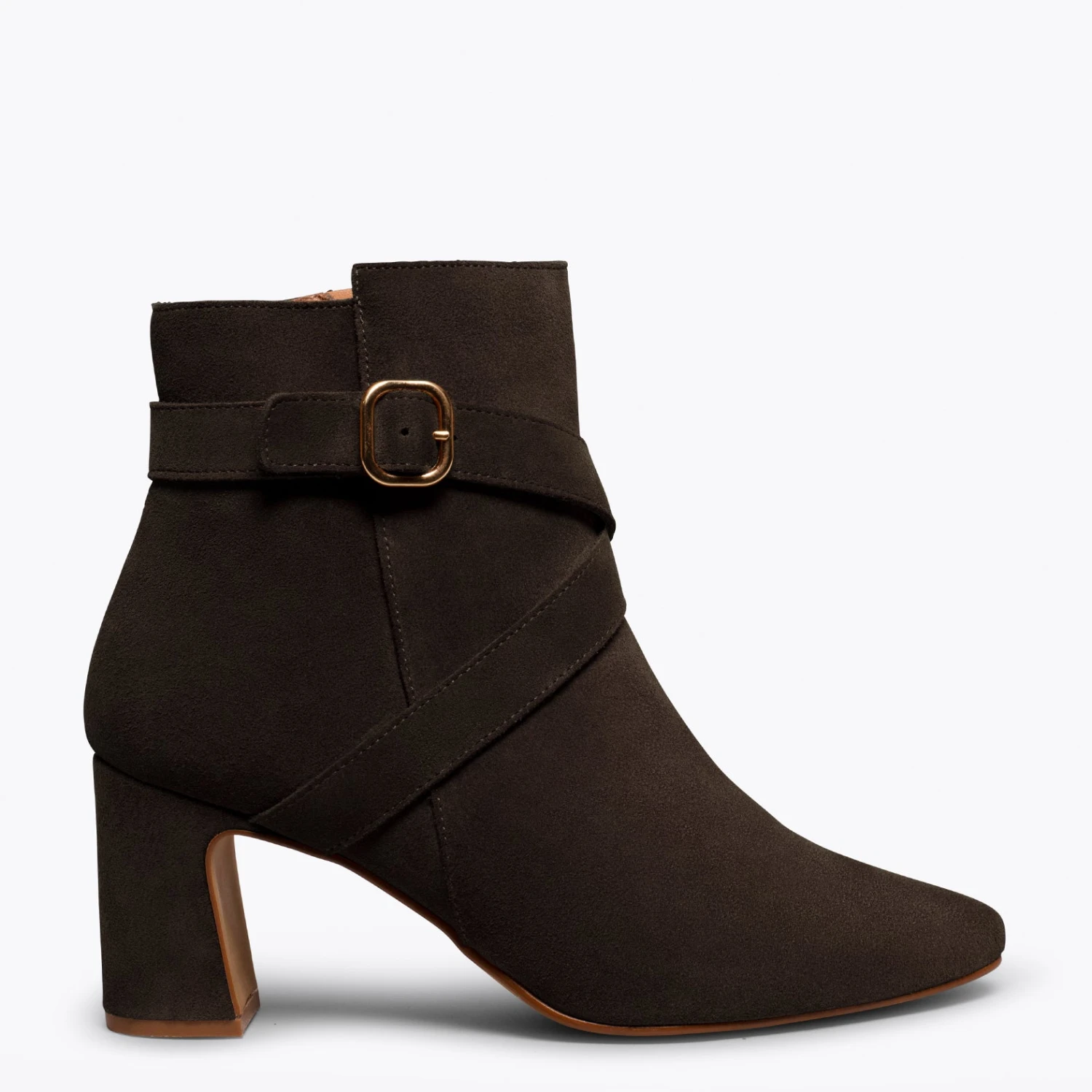 DAY - Élégante Bottine CHOCOLAT à Talon
