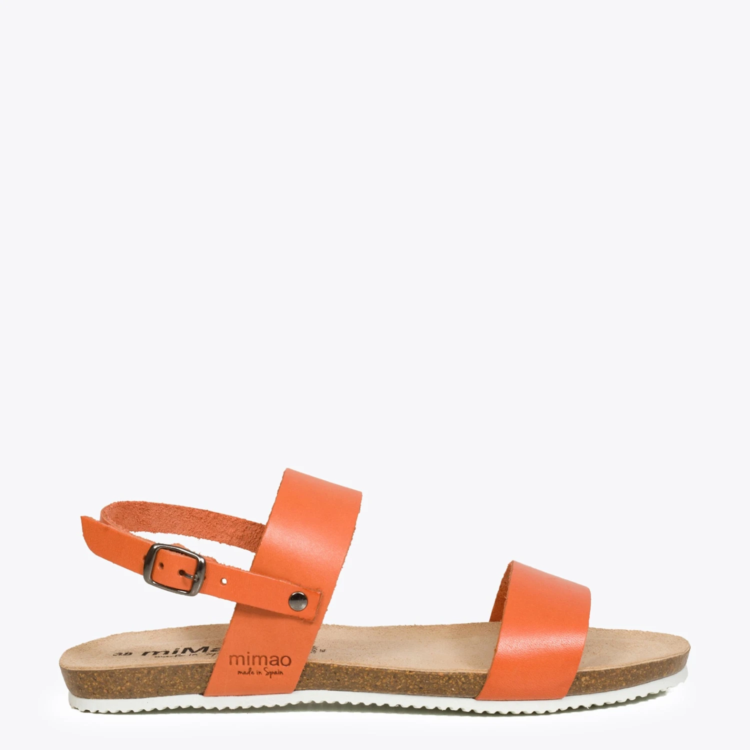 ECO - Sandale Plate à Brides Croisées ORANGE