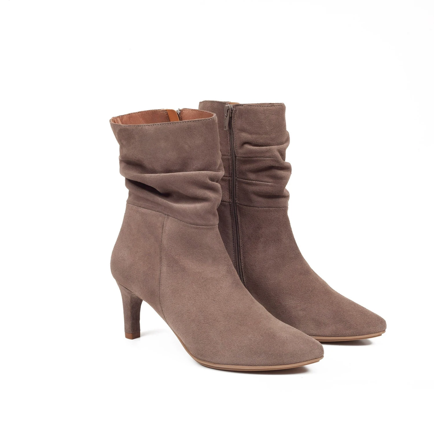 BOTTINES FASHION Femme à Talon TAUPE – Image 4