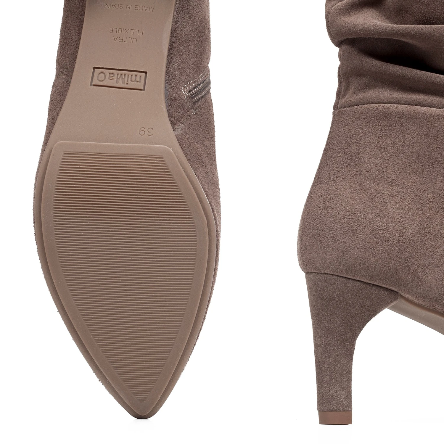 BOTTINES FASHION Femme à Talon TAUPE – Image 3