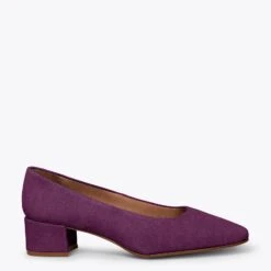 DAMA - Chaussures à Talon Bas Et Bout Carré VIOLET
