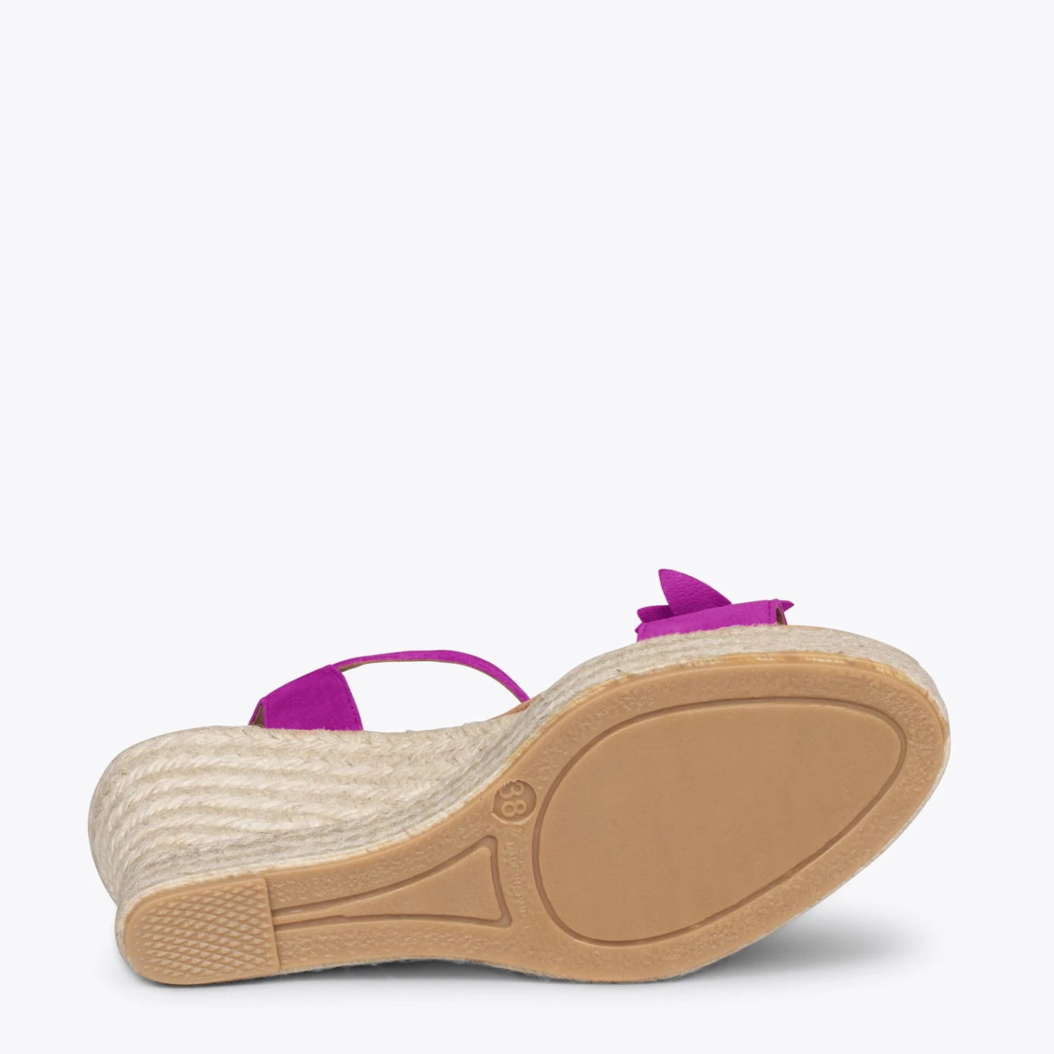 ZAHARA - Espadrilles Hautes Avec Fleurs VIOLET – Image 5