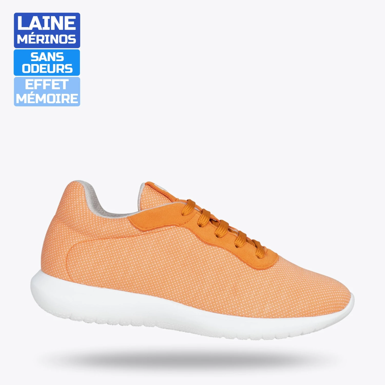 YOGA – Baskets En Laine Mérinos PÊCHE