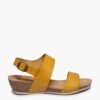 REPOS - Sandale BIO à Brides MOUTARDE