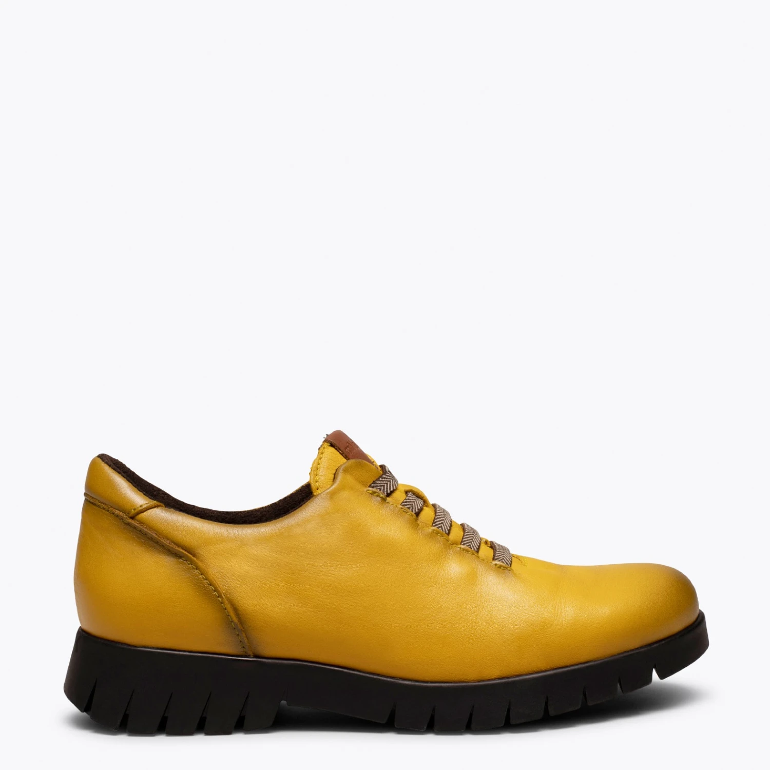 CONFORT - Chaussure De Sport Pour Femmes MOUTARDE