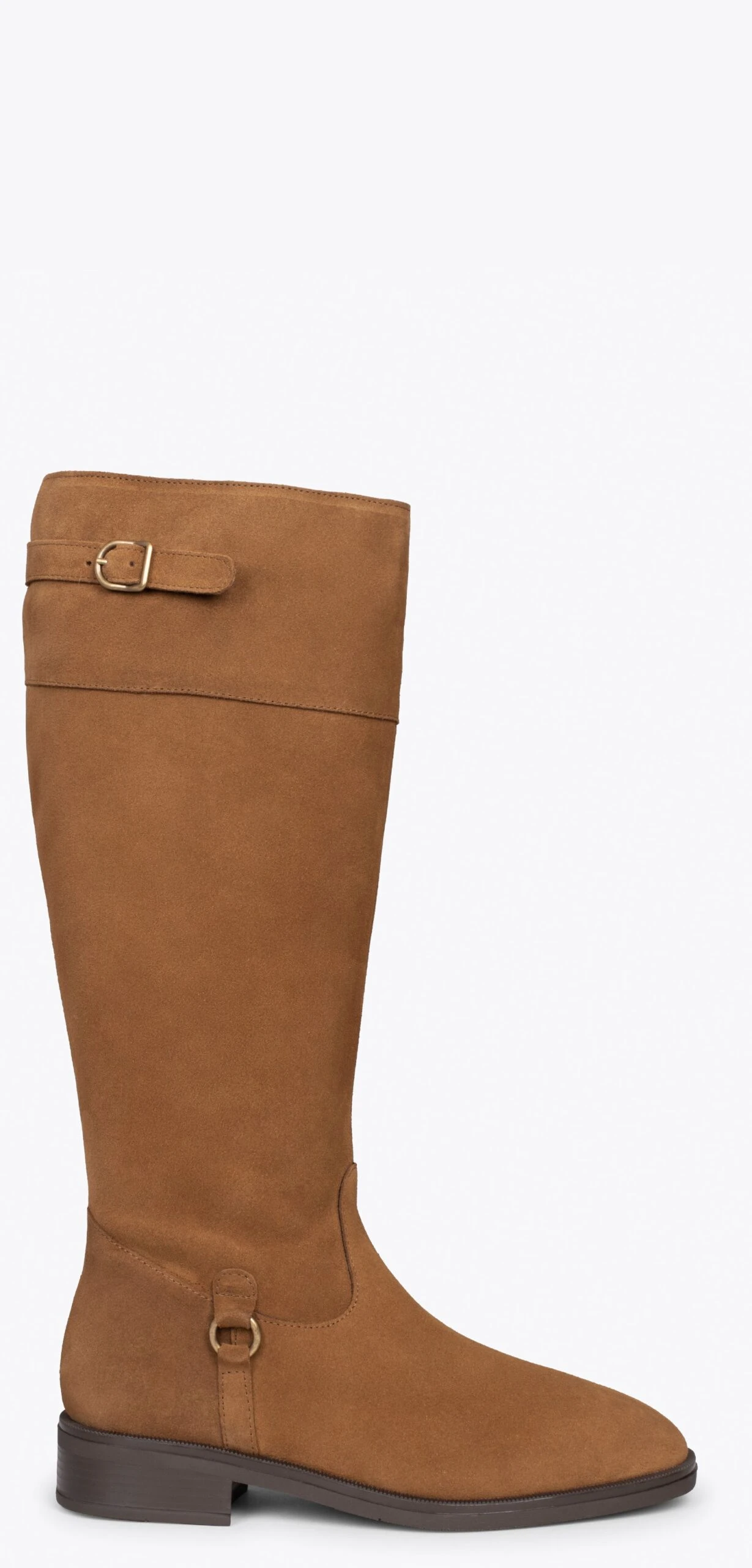VIRGINIA – Bottes Hautes Pour Femme Avec Boucle CAMEL