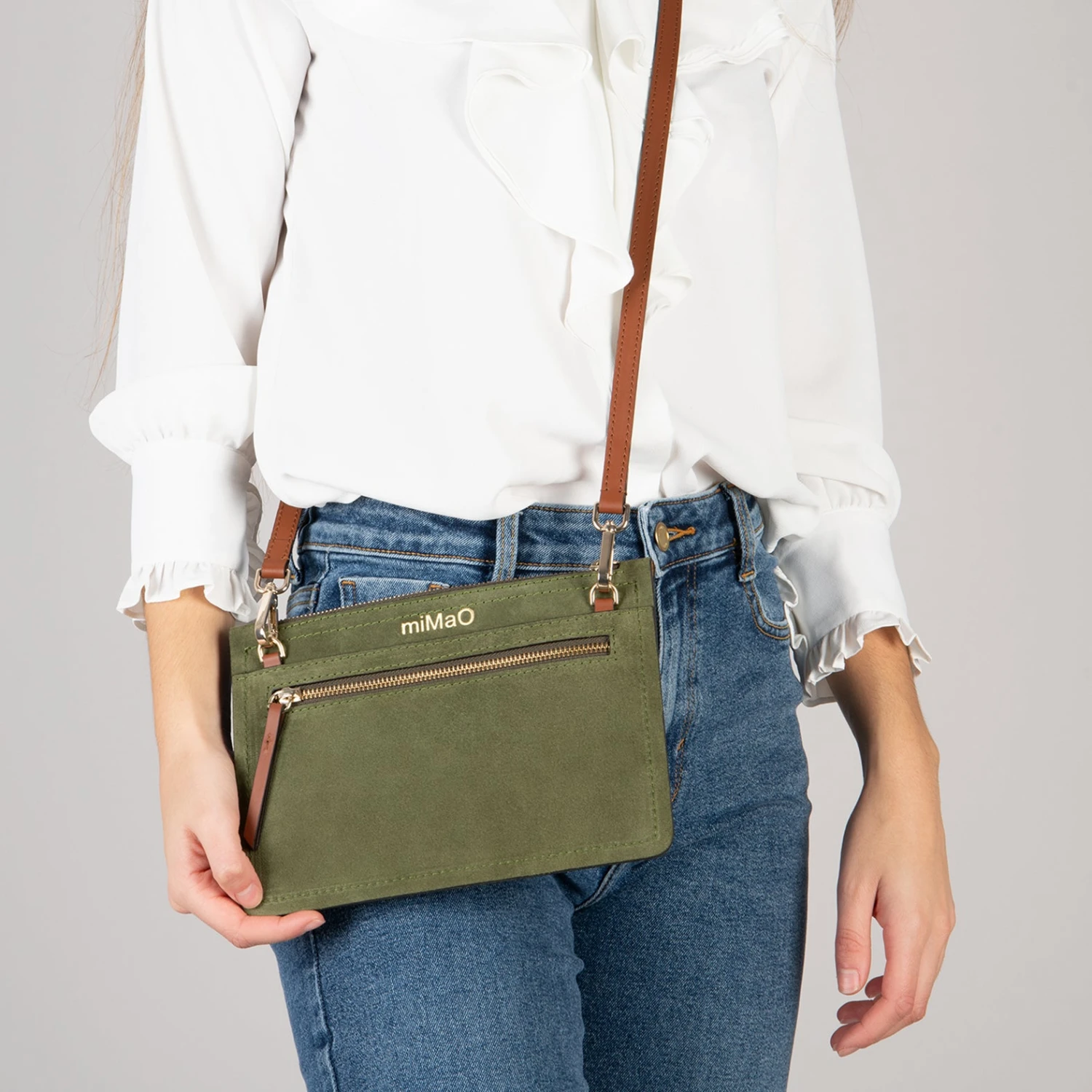 CLASSIC - Pochette à Double Compartiment Pour Femme VERT – Image 3