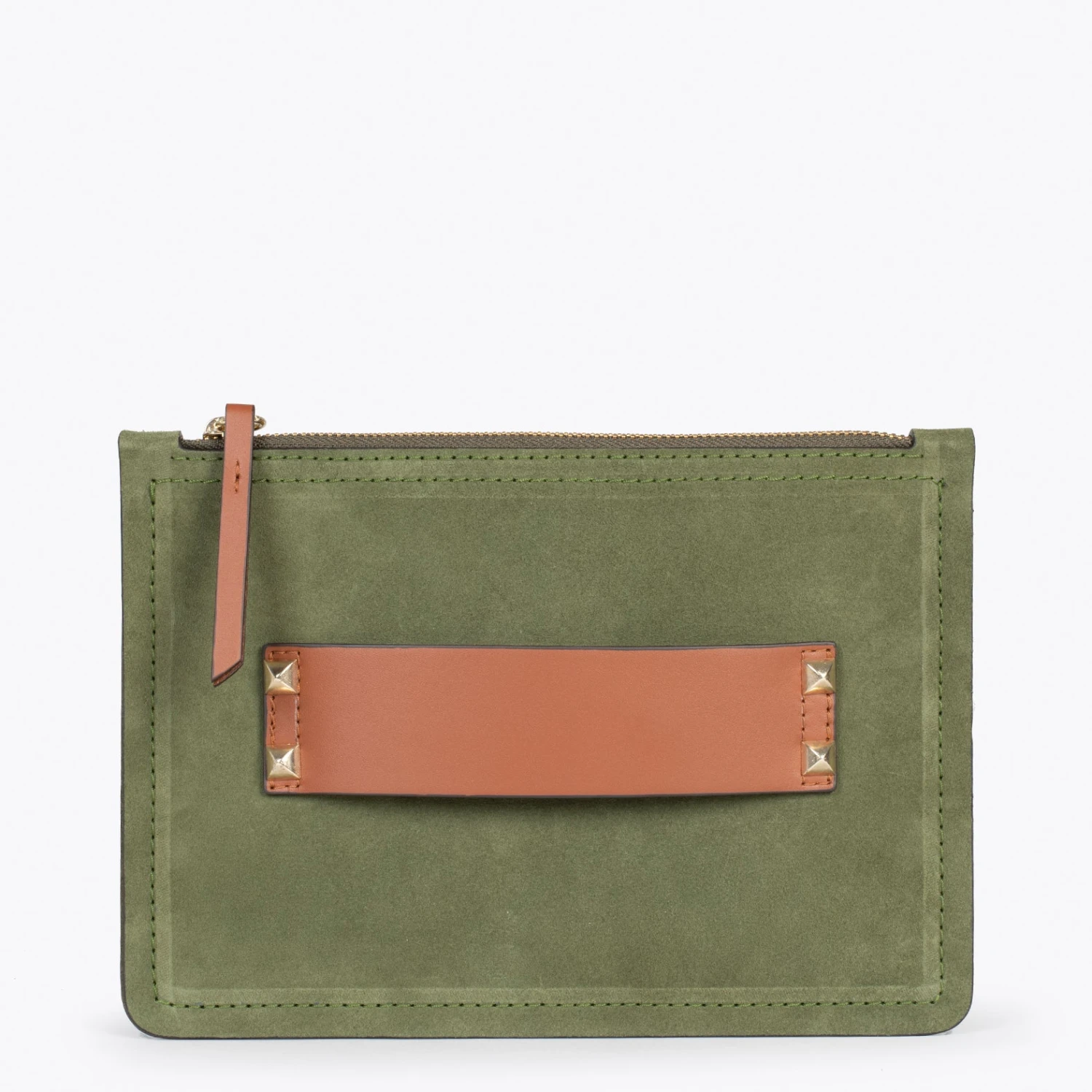 CLASSIC - Pochette Ă Double Compartiment Pour Femme VERT