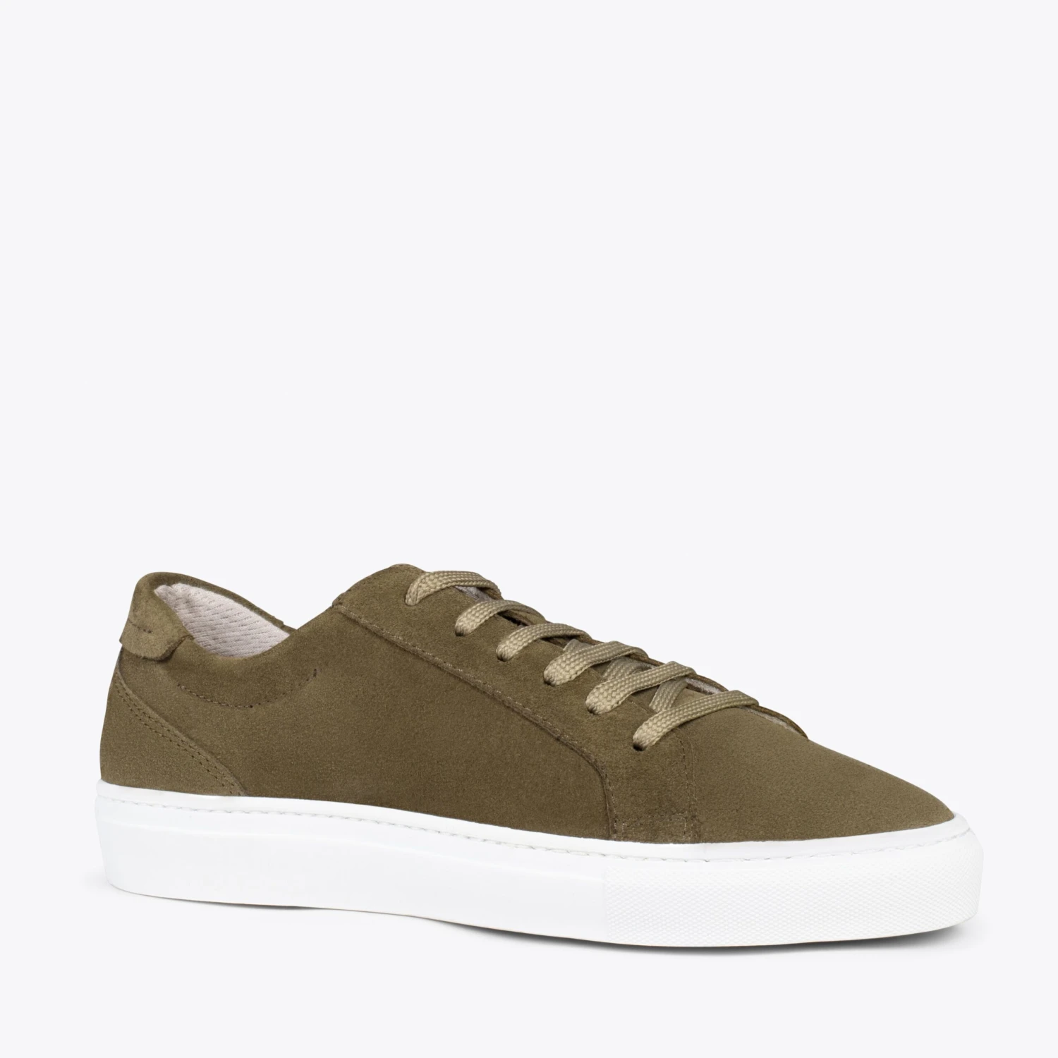 ENJOY – Sneakers En Cuir Nubuck VERT – Image 4