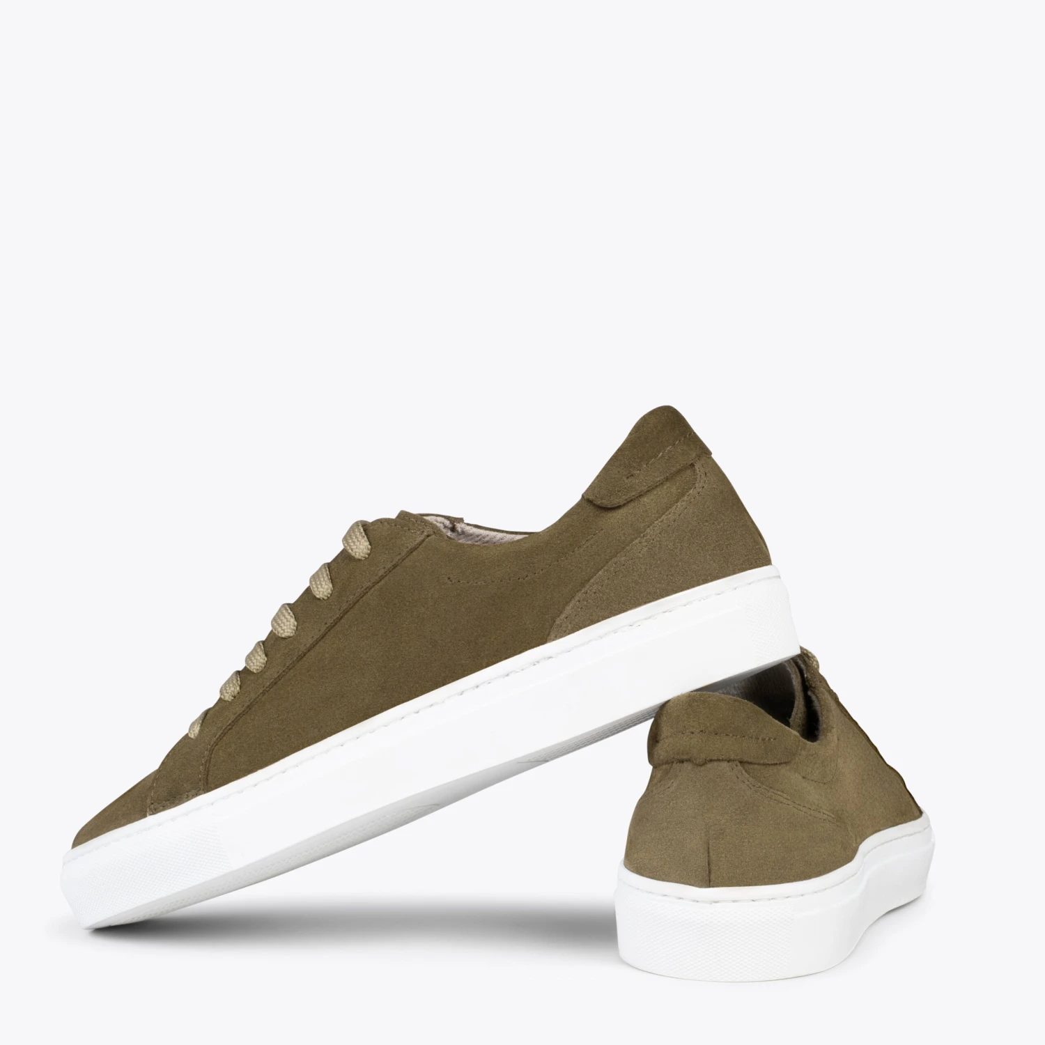 ENJOY – Sneakers En Cuir Nubuck VERT – Image 3