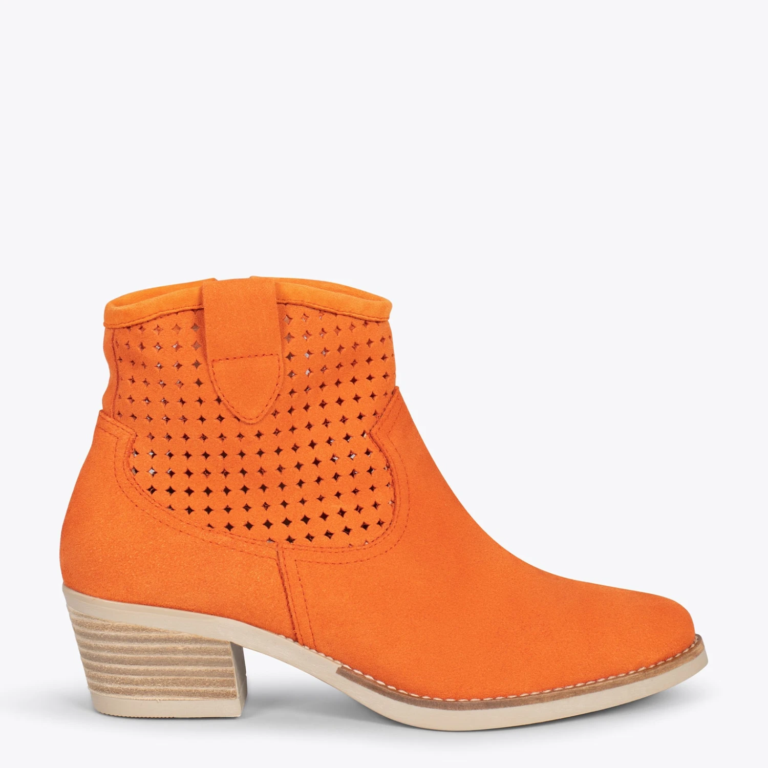 HOUSTON –Bottines Western ORANGE