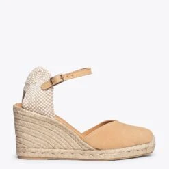NERJA - Espadrilles Talon Haut BEIGE