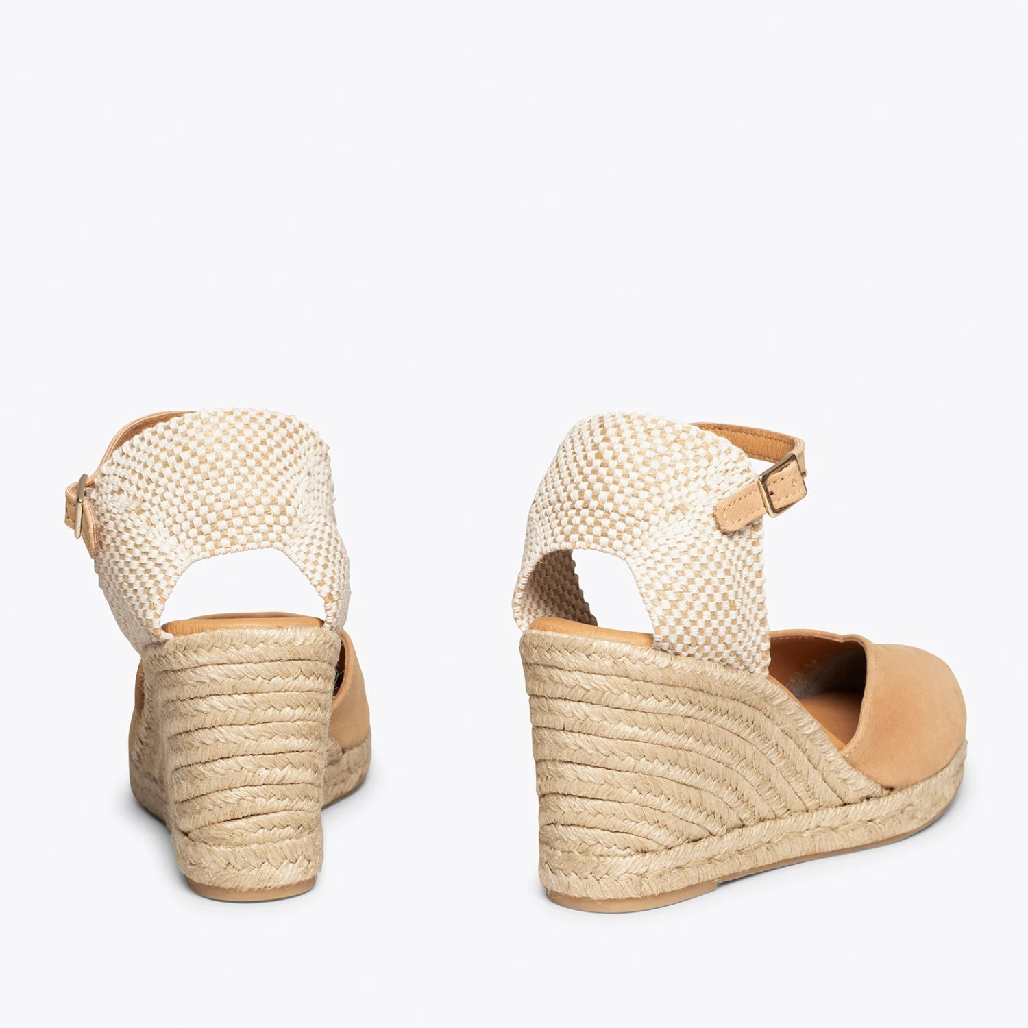 NERJA - Espadrilles Talon Haut BEIGE – Image 3