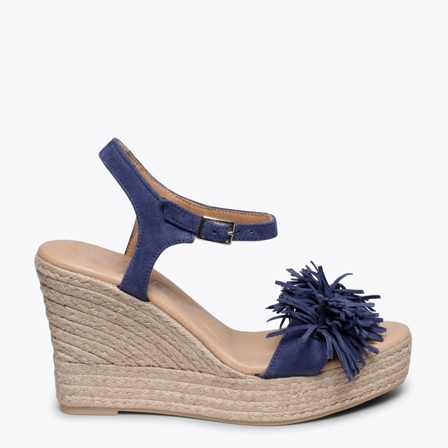 ZAHARA - Espadrilles Compensées Et Avec Pompons BLEU MARINE