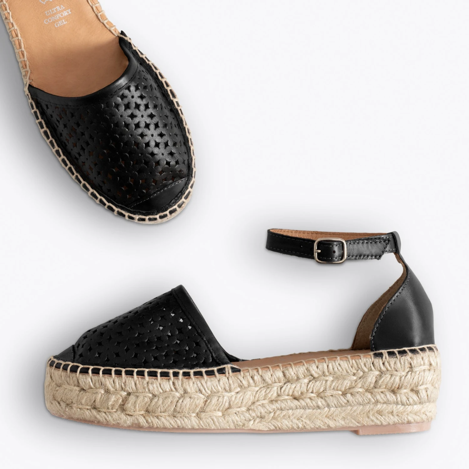 ALHAMBRA - Espadrilles à Plateforme NOIR – Image 2