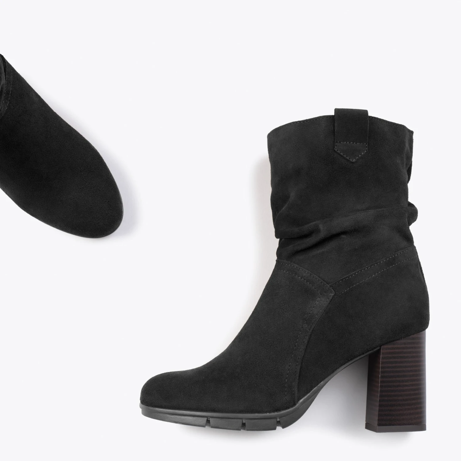 Wave -Bottines à Talon Et Zip NOIR – Image 2