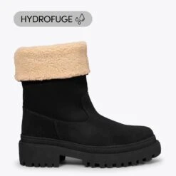 POLAR - Bottes NOIR En Cuir Hydrofuge