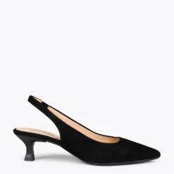 URBAN KITTEN Talon Ouvert – Chaussures à Talon évasé NOIR