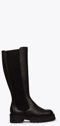 CHESTER - Bottes Chelsea Hautes NOIR Avec Plateforme