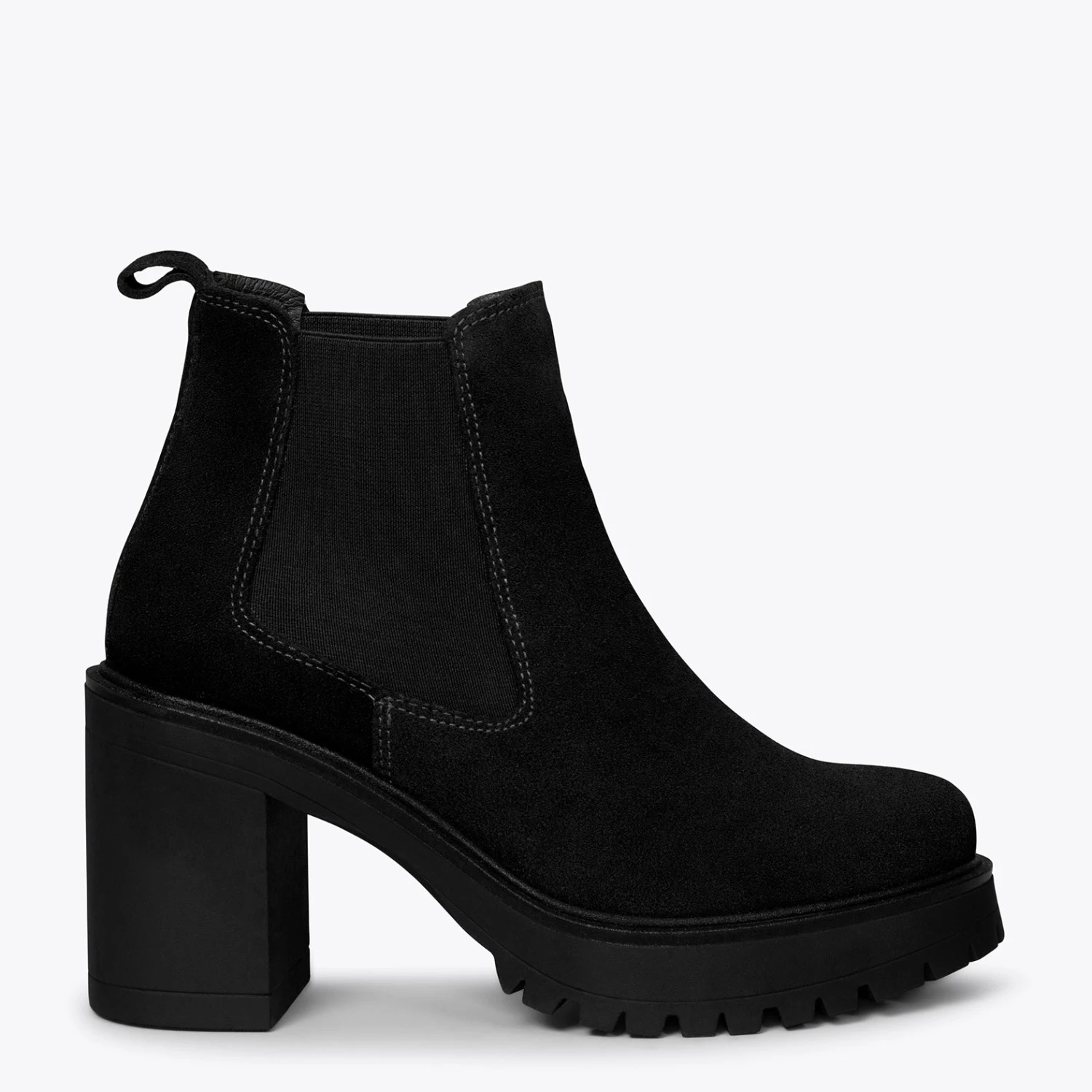 TOKIO - Bottines Chelsea Avec Talon Et Plateforme NOIR