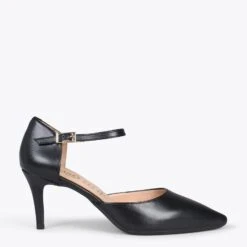 DONNA - Chaussures De Soirée Confortables à Talon NOIR