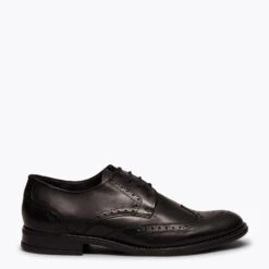 OXFORD - Chaussure Homme NOIR Avec Coupe Anglaise