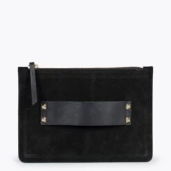 CLASSIC - Pochette à Double Compartiment Pour Femme NOIR
