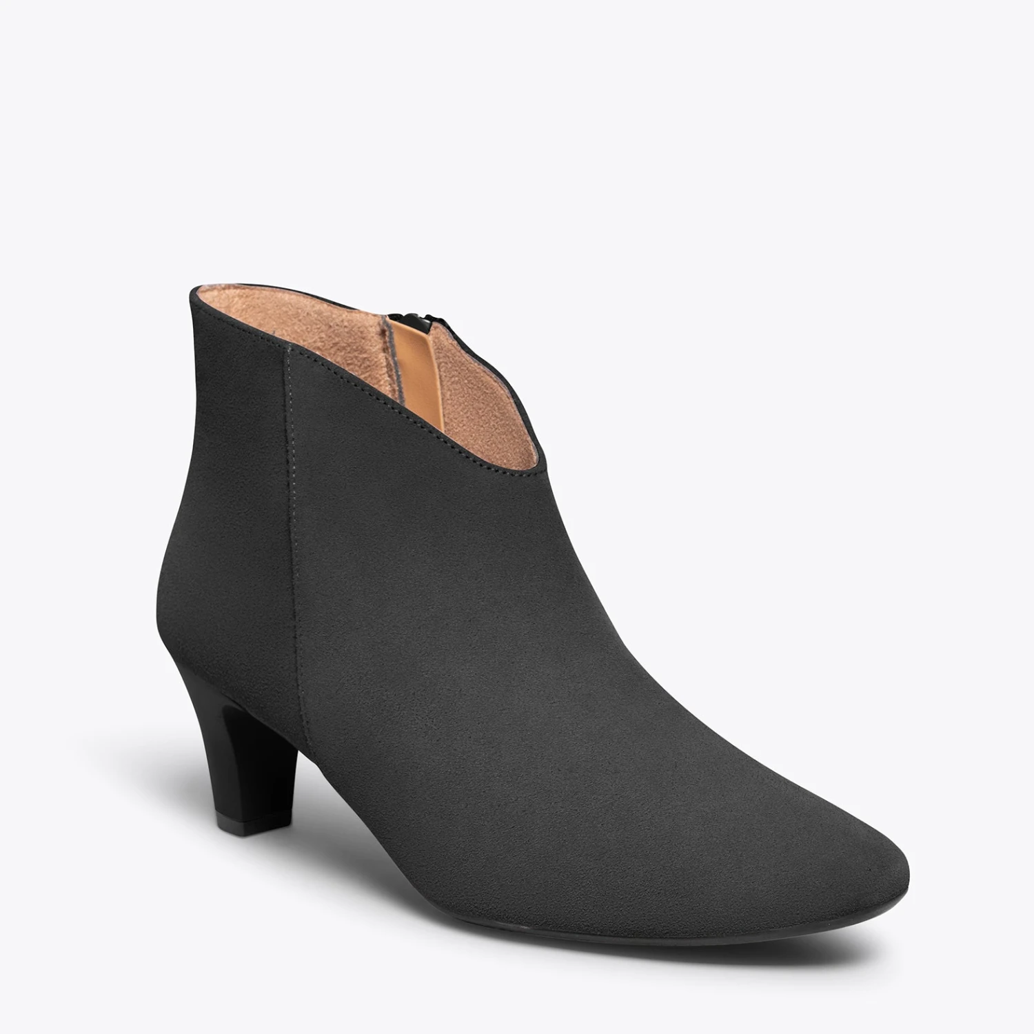 LADY – Bottines Avec Décolleté En V NOIR – Image 4