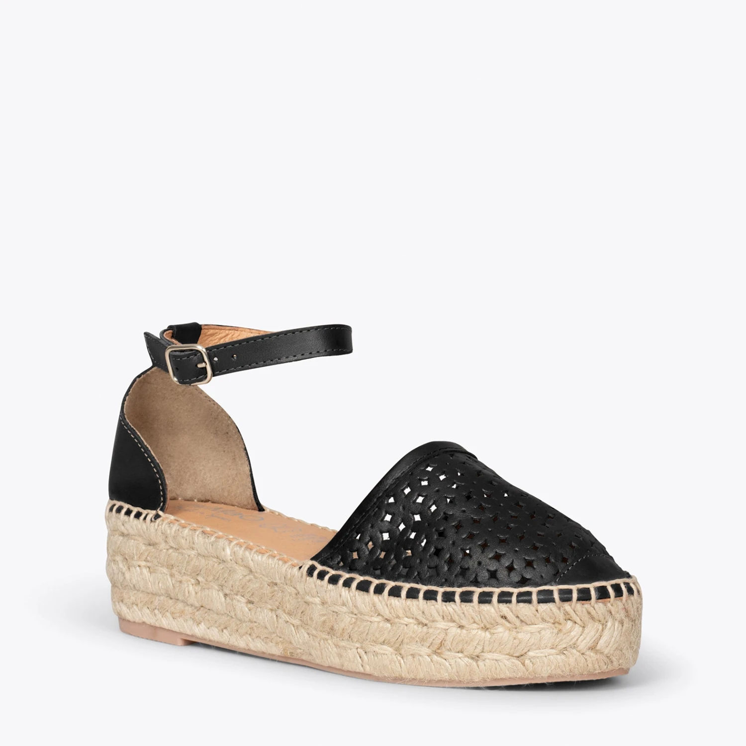 ALHAMBRA - Espadrilles à Plateforme NOIR – Image 4