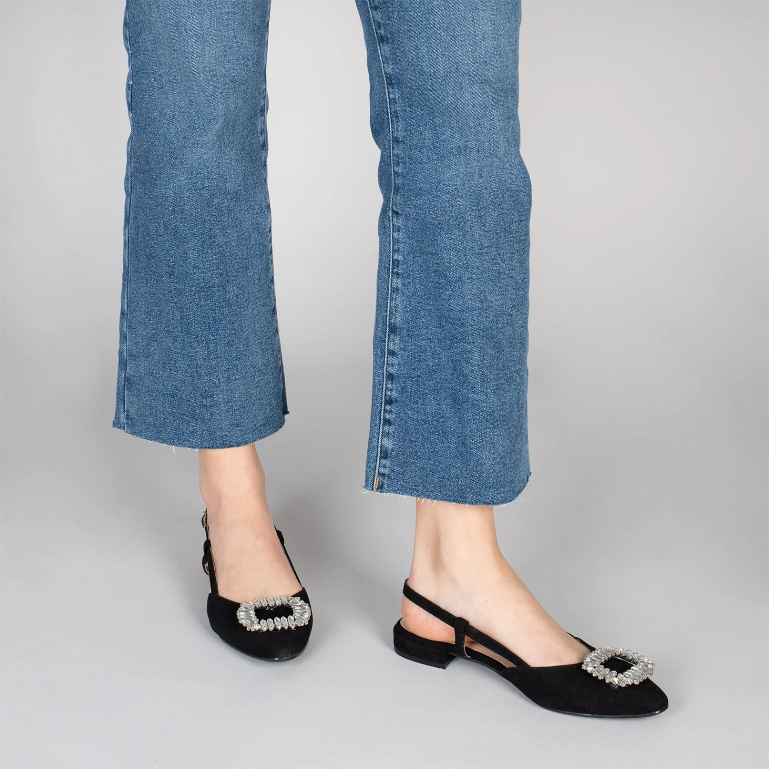 BRUNCH BIJOU - Escarpins Avec Bride Arrière Et STRASS NOIR – Image 6