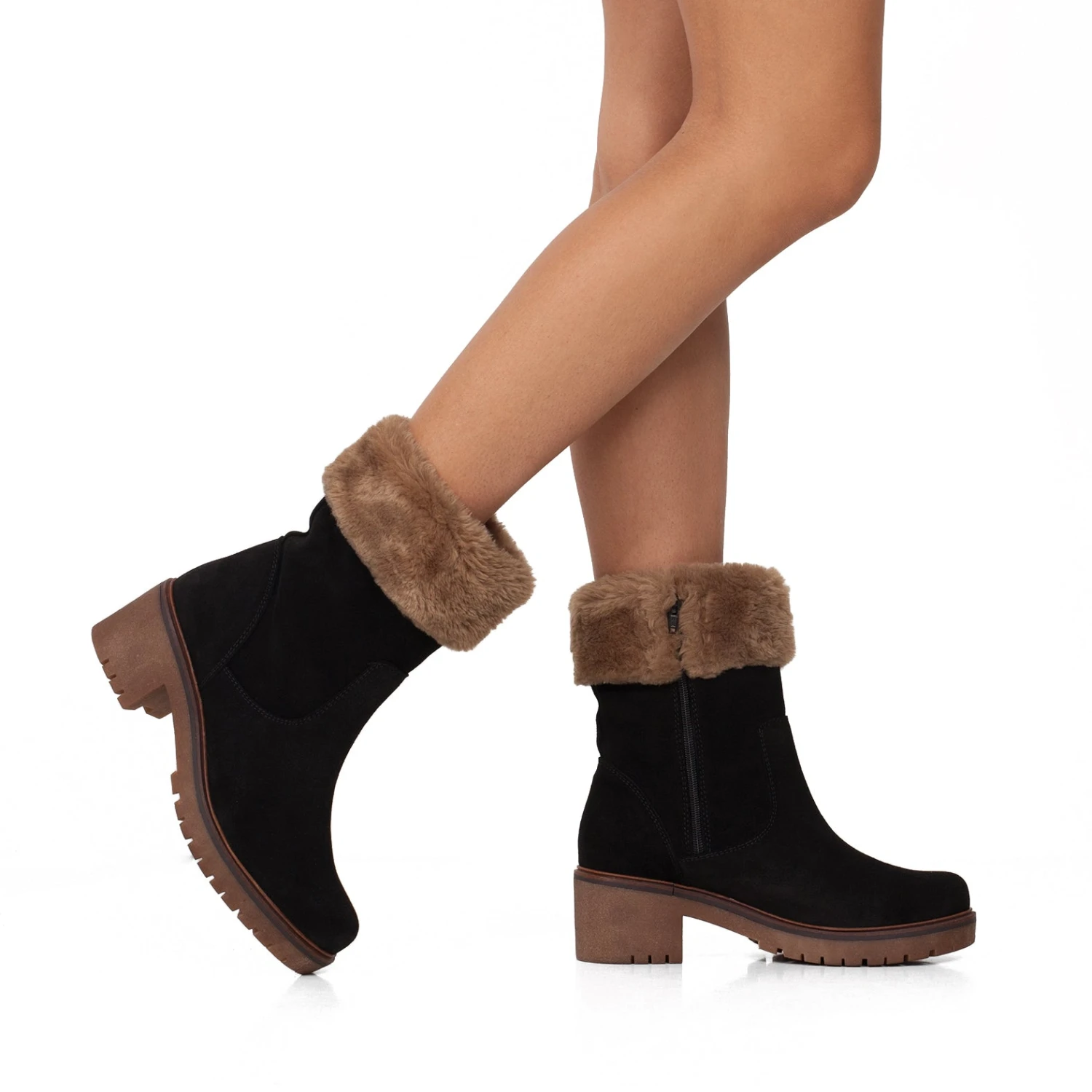 POLAIRE- Bottes Hydrofuges Type Après-Ski NOIR – Image 7