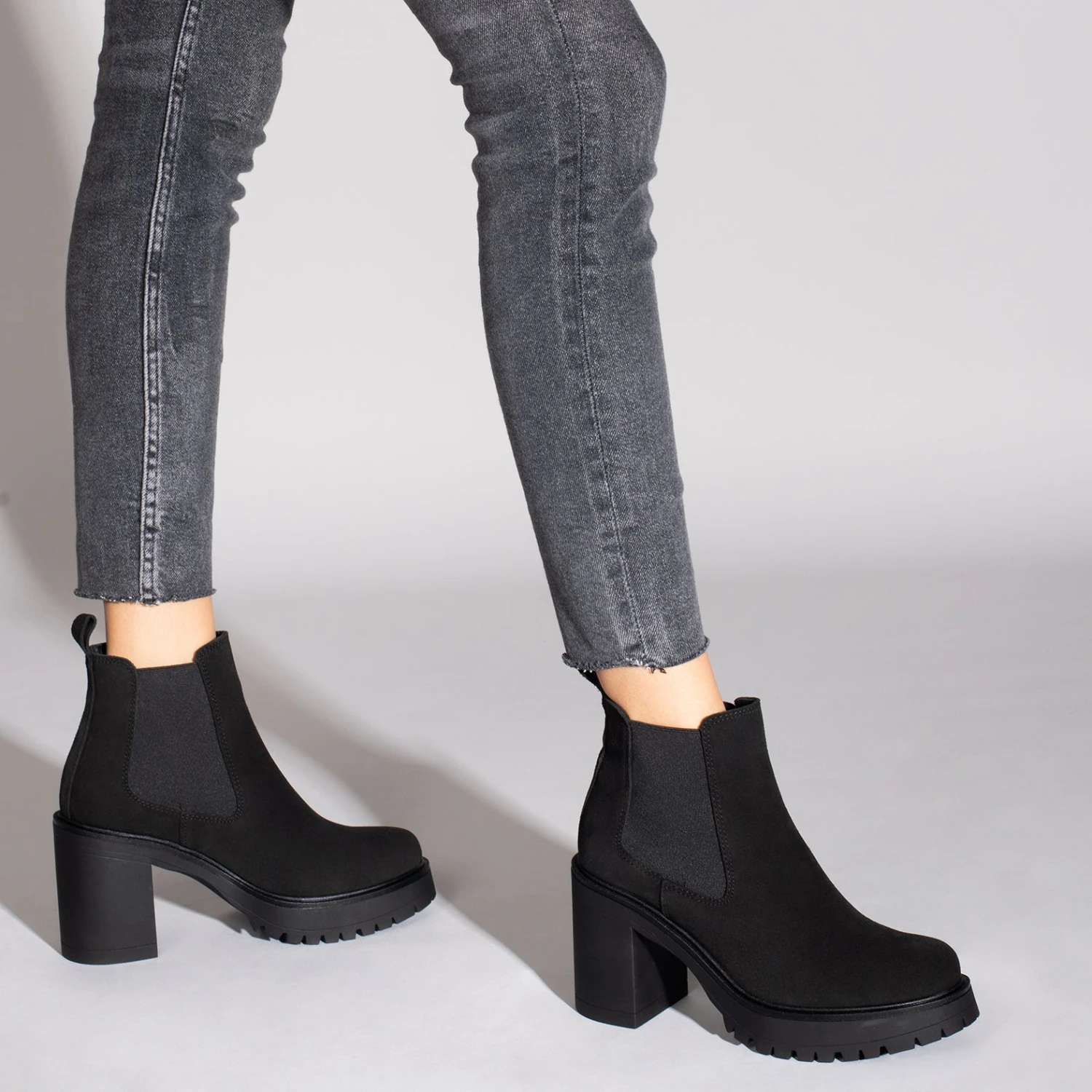 TOKIO - Bottines Chelsea Avec Talon Et Plateforme NOIR â Image 6