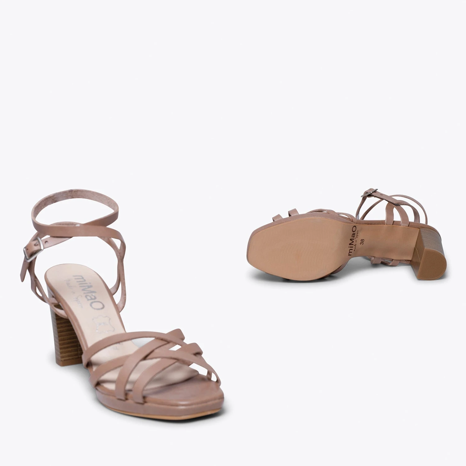MODEL- Sandale à Lanières élégante NUDE – Image 5