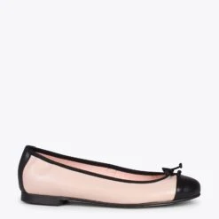 NICOLLE – Ballerine Bicolore NUDE