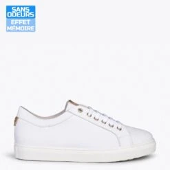 SNEAKER – Baskets Casual Pour Femme BLANC-DORÉ