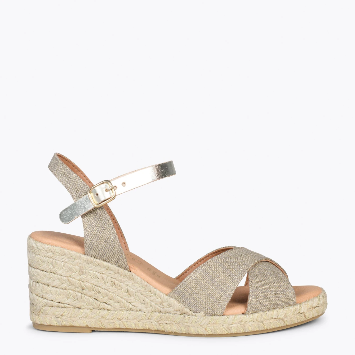 CALPE – Espadrilles Artisanales à Lanières Et Boucle DORÉ