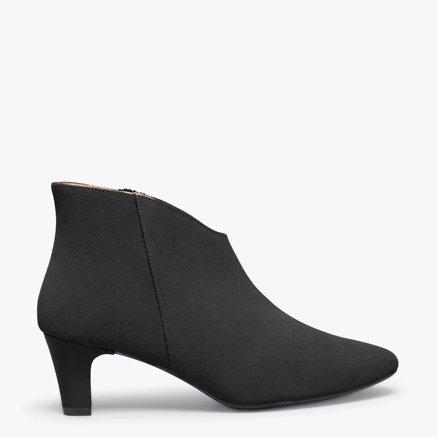 LADY – Bottines Avec Décolleté En V NOIR