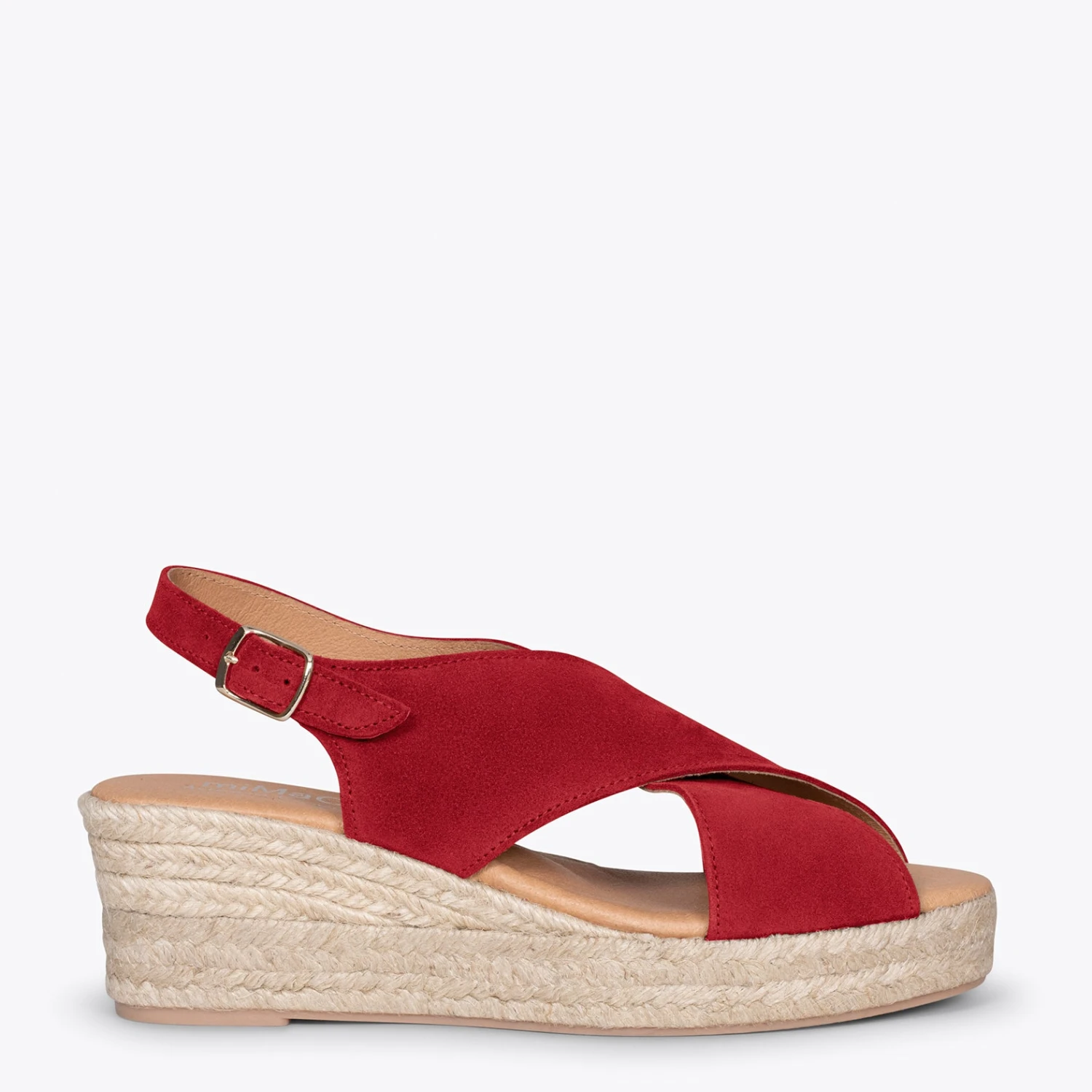 LAGOS - Espadrilles à Brides Croisées ROUGE