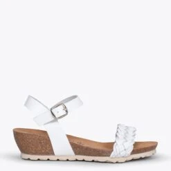 SUNNY - Compensées Confortables BLANC BIO